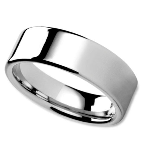 CF280 - Flat Comfort Fit High Polished Wedding Band-8mm – H.